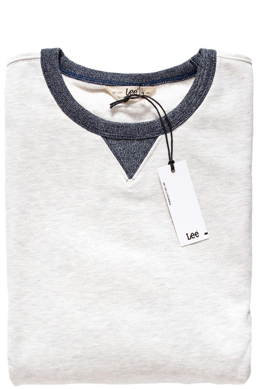 LEE CREW SWS ECRU MELE L81NUB48