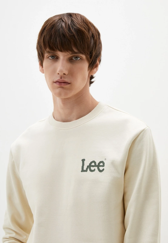 LEE MĘSKA BLUZA WOBBLY LEE SWS ECRU 112341666 L81M016990