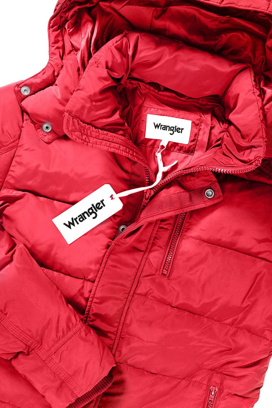 KURTKA ZIMOWA WRANGLER PROTECTOR JACKET SALSA RED W4727W3WN 112129021