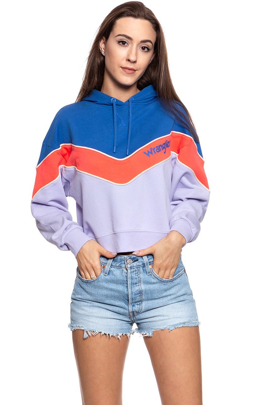 BLUZA WRANGLER 80´S HOODY TURKISH SEA W6084IG86 112130458