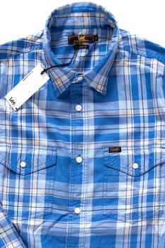 KOSZULA LEE CLEAN WESTERN CITY BLUE L66MUI32 112116575