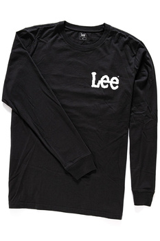 LEE LS LOGO T PITCH BLACK L63NAIEM 112115135