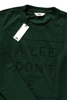 LEE DON´T LIE TEE LS DK BOTTLE GREEN L65VEQBB