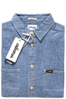 WRANGLER LS WORKWEAR SHIRT LIGHT INDIGO W5A14TB4E 112129963