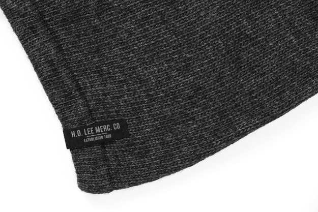 LEE OVERSIZED BEANIE DARK GREY MELE LW104806