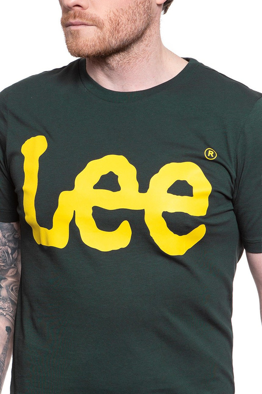 LEE T SHIRT LOGO TEE DK BOTTLE GREEN L62AAIBB 112114440