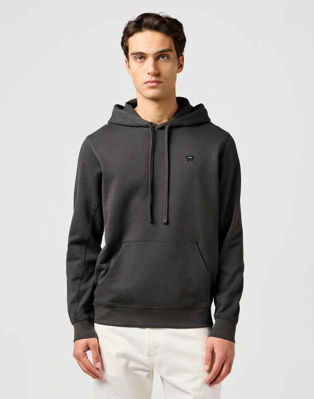 MESKA BLUZA WRANGLER SIGN OFF HOODIE FADED BLACK 112364289
