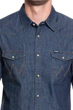 WRANGLER DENIM WESTERN SHIRT RINSE INDIGO W5M12AXWE 112130202