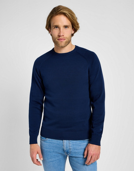 MESKI SWETER  LEE CLEAN RAGLAN SWEATER TRUE NAVY 112355671