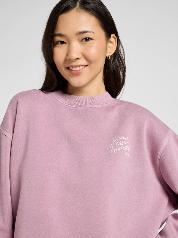 DAMSKA BLUZA LEE GRAPHIC CREW SWS PLUMBERRY 112371890