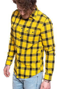 KOSZULA MĘSKA W KRATĘ LEE RIDER SHIRT LEMON ZEST L856OEMM 112122582