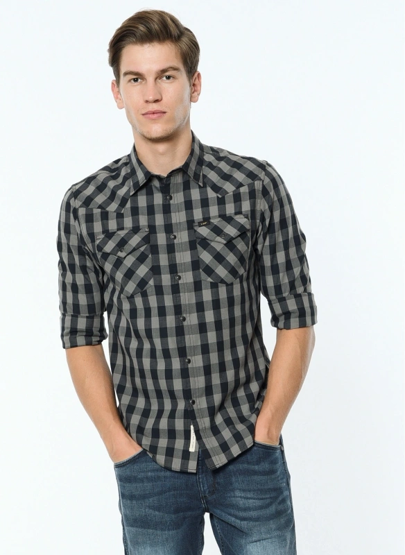 LEE WESTERN SHIRT BLACK L643MM01