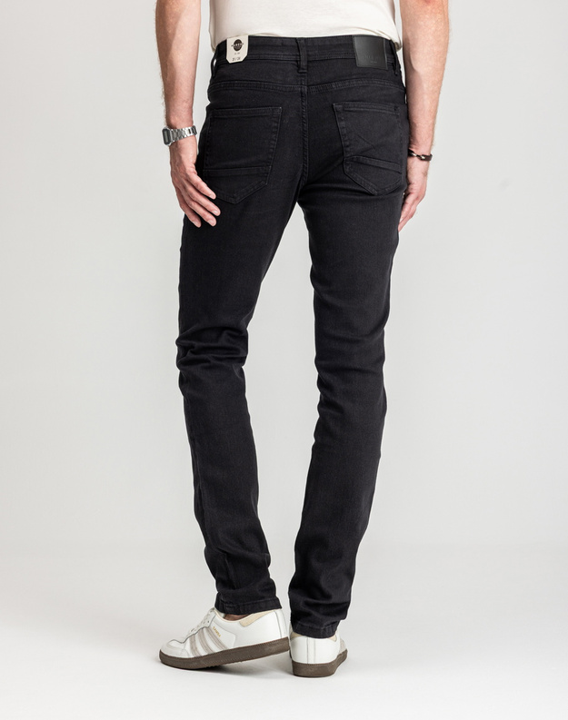 Męskie Spodnie Jeansowe Marcus Sebb 2214 Dry Black 14-200301