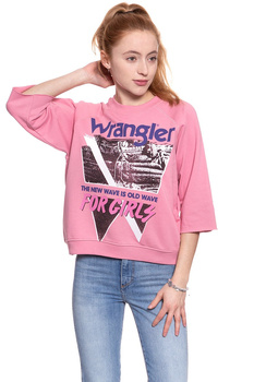 WRANGLER RAGLAN SWEAT SEA PINK W6069IGWF 112130420