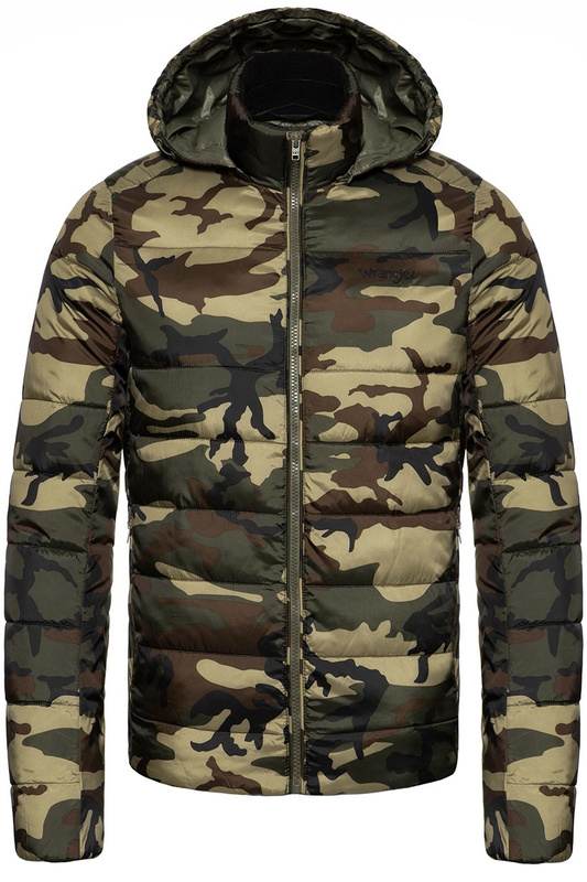 KURTKA ZIMOWA WRANGLER PUFFER JACKET CAMOUFLAGE W4725X4X3 112129014