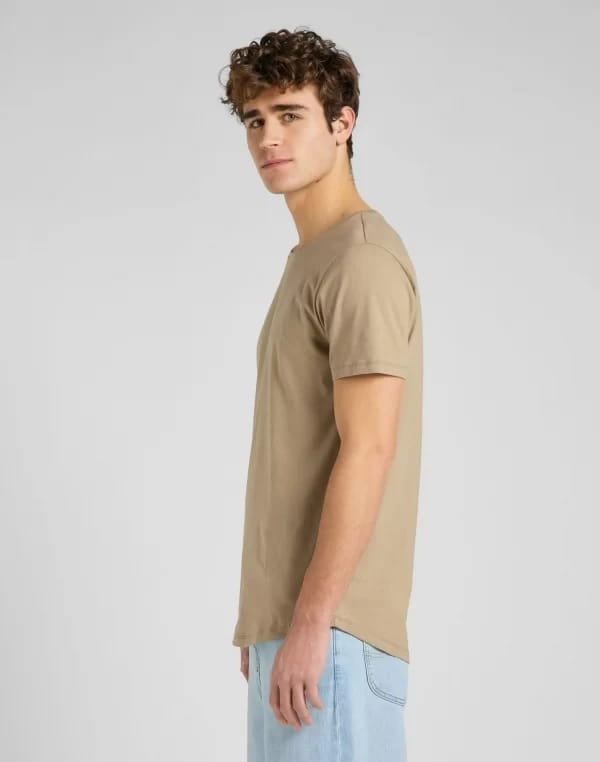 LEE SHAPED TEE MĘSKI T-SHIRT KOSZULKA CLAY L62JEP56 112145318