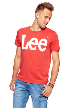 LEE T SHIRT LOGO TEE FADED RED L64CAISG