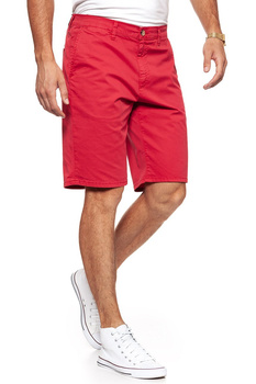 KRÓTKIE SPODENKI WRANGLER CHINO SHORT SCARLET RED W14AMM14A 112126566
