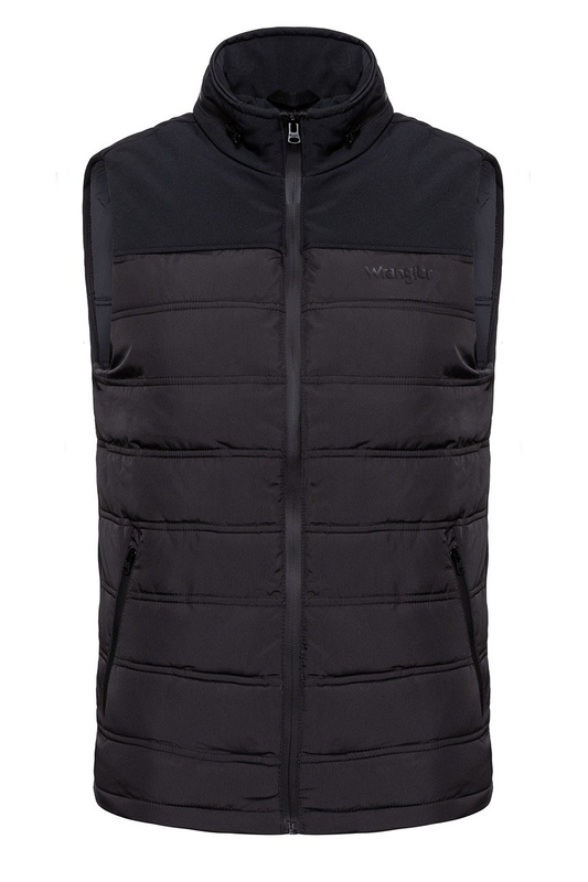 MĘSKI BEZRĘKAWNIK WRANGLER TECH VEST BLACK W4671X501