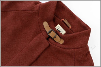 DAMSKI PŁASZCZ LEE WOOL COAT BURNT HENNA L56YVUMU      $    