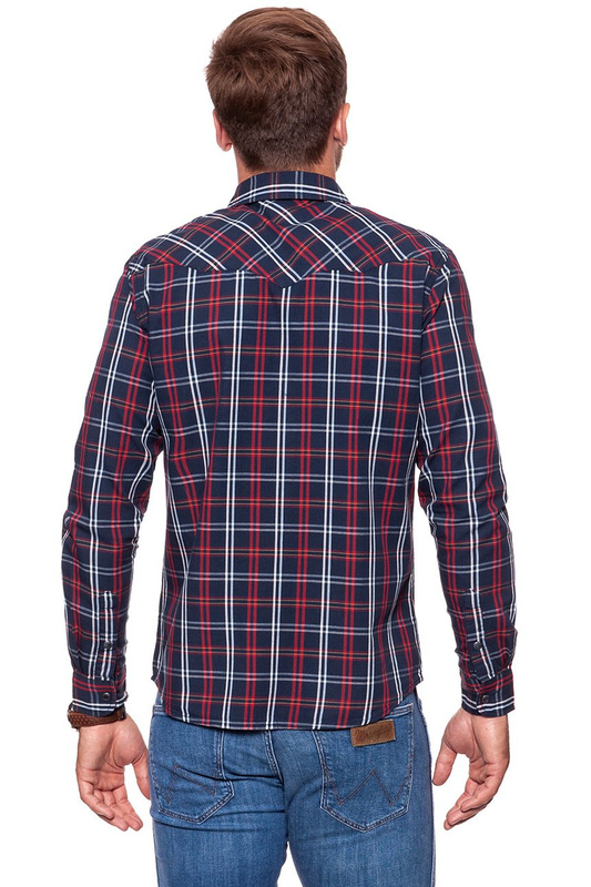 KOSZULA WRANGLER WESTERN SHIRT RED W59734M47 112129831
