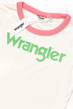 WRANGLER T SHIRT DAMSKI RETRO KABEL TEE ETHEREAL YELLOW W716SEVUF 112130915