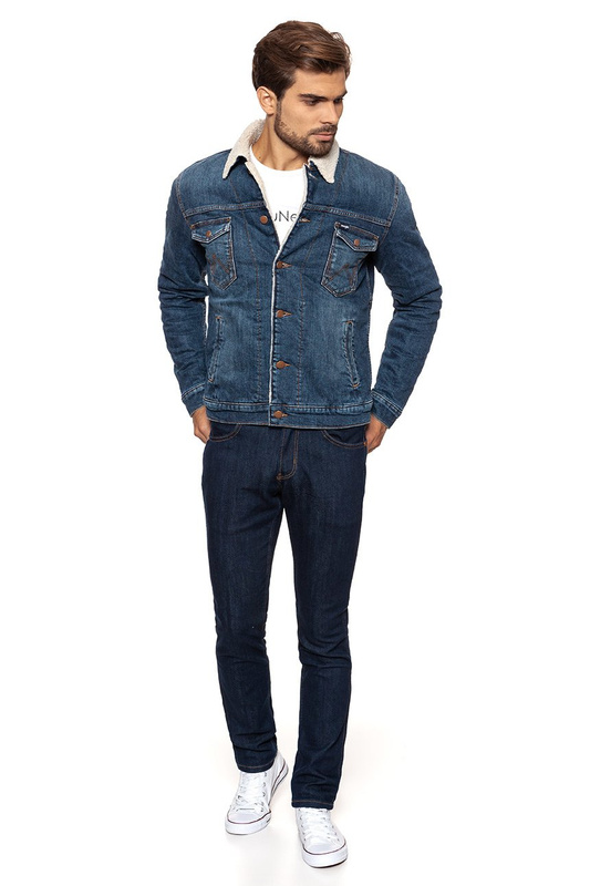 WRANGLER SHERPA JACKET BLUE NOTE W443XG96H