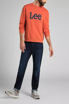 LEE BASIC CREW LOGO SWS MĘSKA BLUZA BEZ KAPTURA LOGO BURNT OCHRE L80XTJBH 112140879