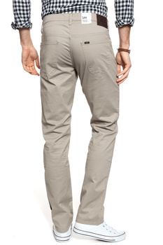 LEE DAREN ZIP FLY MĘSKIE SPODNIE MATERIAŁOWE ANITA BEIGE L707LA83 112118254