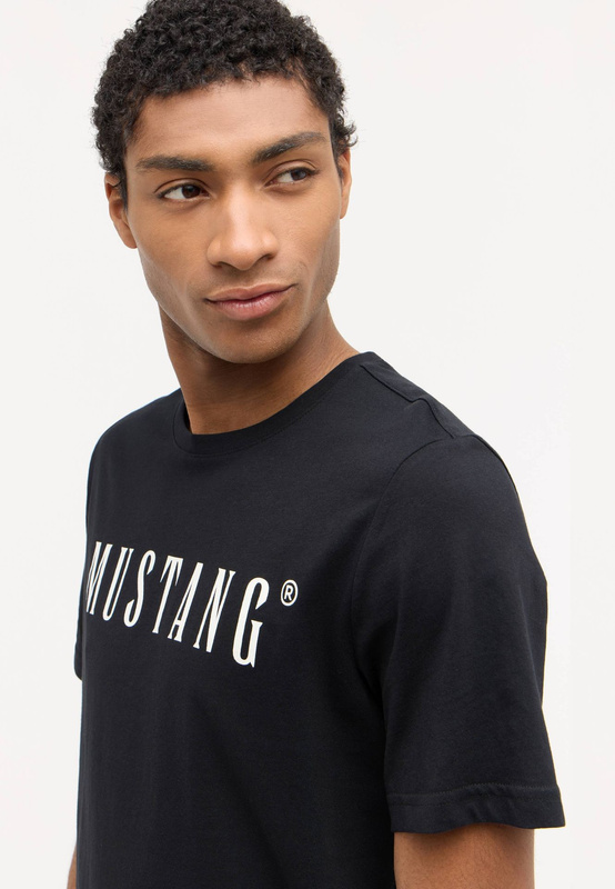 Męski T-Shirt Koszulka MUSTANG Style Austin Black 1014695 4142