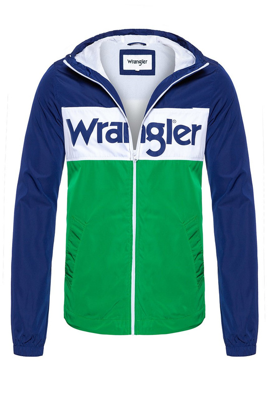 KURTKA WRANGLER WALLY WINDBREAKER BLUE DEPTHS W4707V9JY 112128992