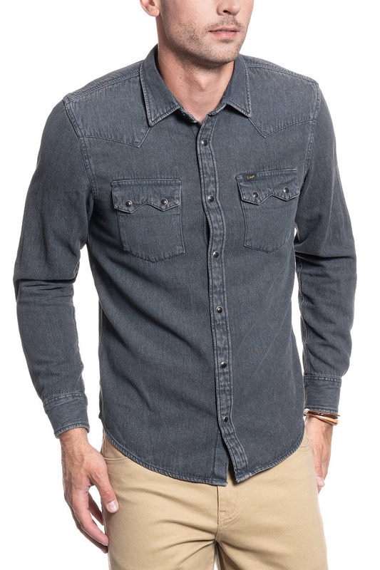 LEE LEE RIDER SHIRT ALLOY GREY L851PAJB 112122516