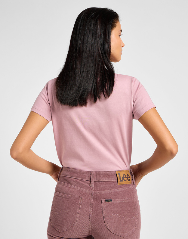 DAMSKA KOSZULKA LEE SMALL LOGO TEE PRETTY PLUM 112355197