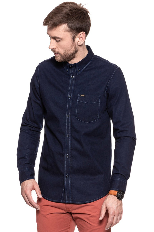 LEE BUTTON DOWN CLEAN BLUE L880FTQP 112123087