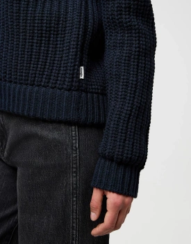 DAMSKI SWETER WRANGLER WESTERN CARDIGAN DARK NAVY 112370796