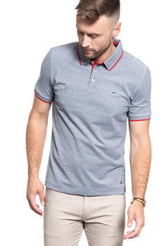 KOSZULKA POLO MUSTANG PABLO PC 2 TONE FLAME SCARLETT 1011366 4085