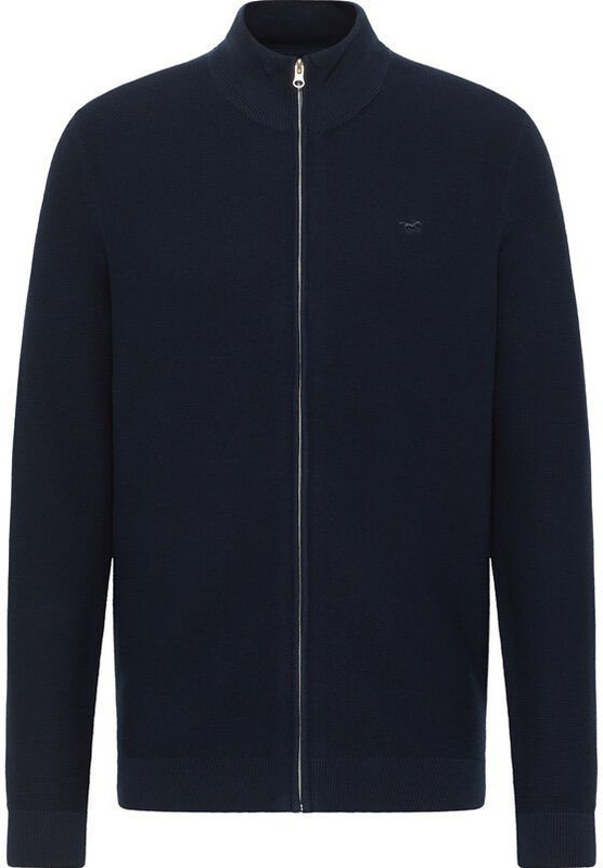 Mustang Style Edgar Zip Cardigan Total Eclipse 1014116 5226 MĘSKI SWETER