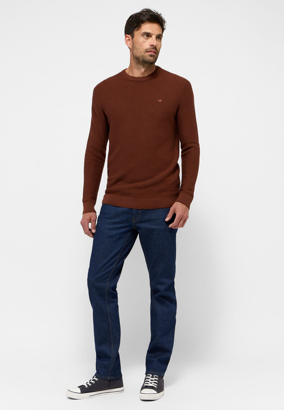 MUSTANG Elliot Cinnamon MĘSKI SWETER LOGO 1015815 3238