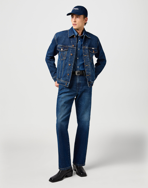WRANGLER MĘSKIE SPODNIE JEANSOWE WRANGLER FRONTIER MEADOW HAZE 112362559