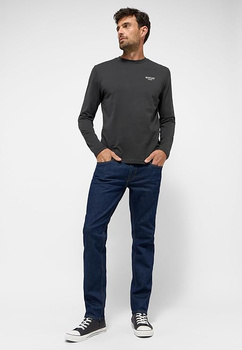 Męskie Spodnie Jeansowe Mustang Style Oregon Slim Denim Blue 1015864 5000 940