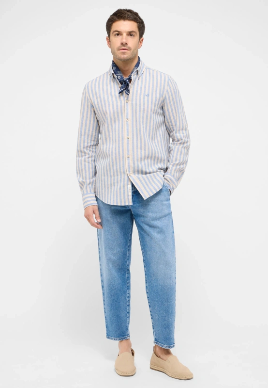 Męska Koszula Mustang Style Rawlins Blue Bold Stripe 1016249 12708