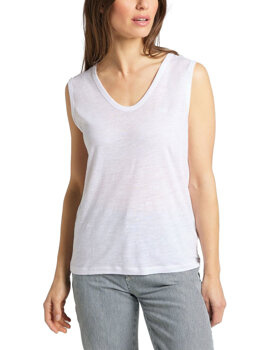 LEE SCOOP NECK TANK WHITE CANVAS L43CENRR 112109554