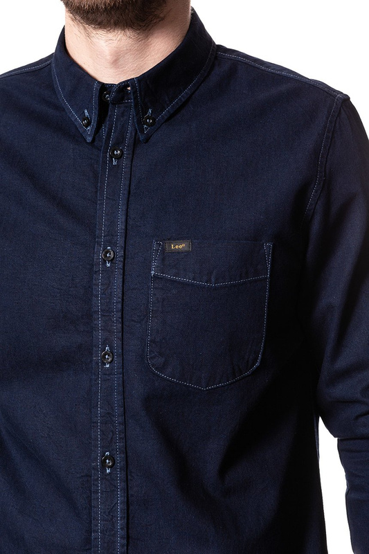LEE BUTTON DOWN CLEAN BLUE L880FTQP 112123087
