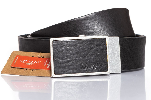 WRANGLER LEATHER BUCKLE BLACK W0B01U101