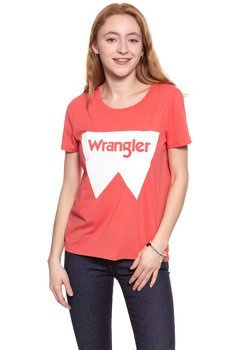 WRANGLER T SHIRT DAMSKI FESTIVAL TEE SPICED CORAL W7016EV6Y 112130891