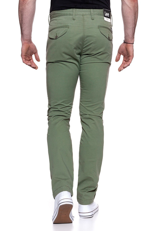 LEE SPODNIE MĘSKIE SLIM CHINO OLIVE GREEN L768FT33