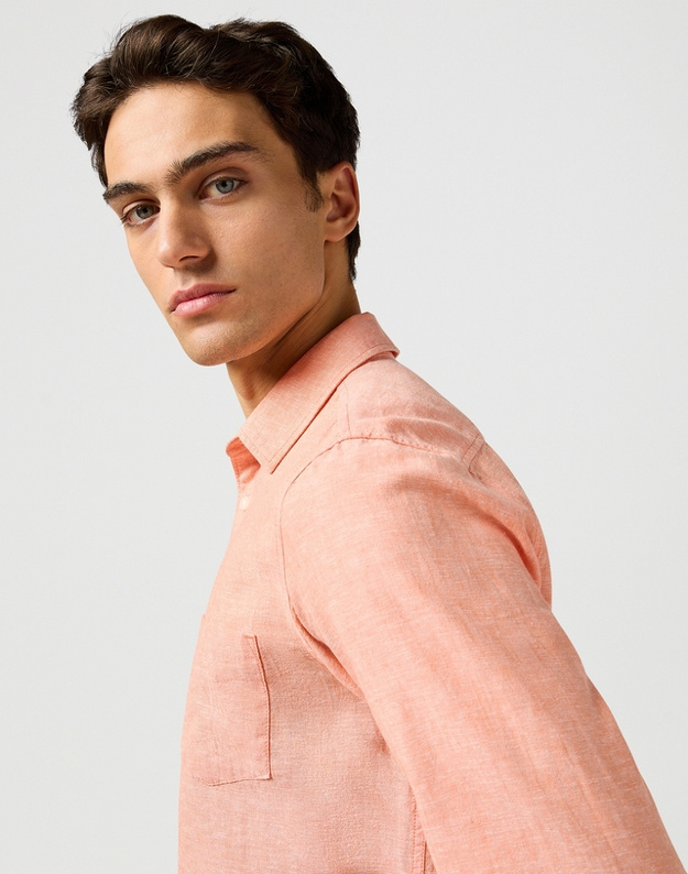 MESKA KOSZULA WRANGLER 1 PKT SHIRT FLAMINGO 112362752