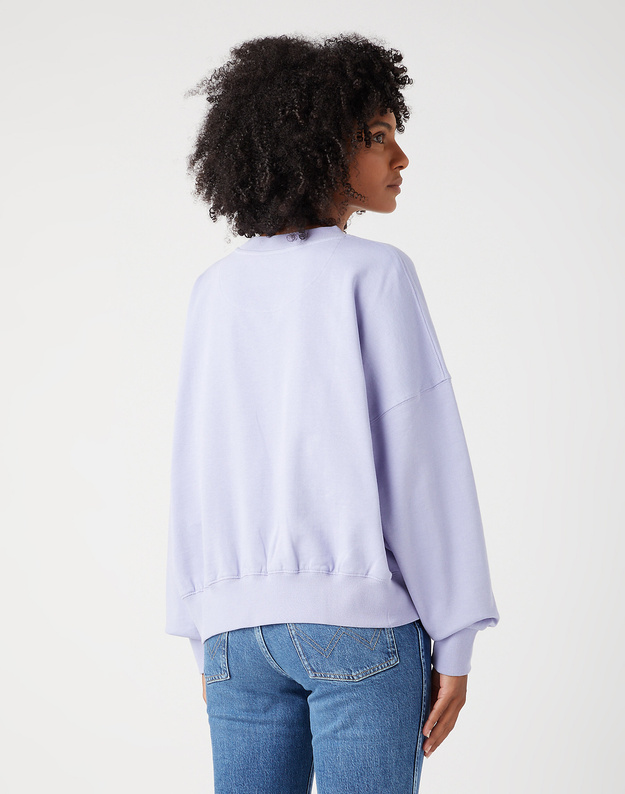 DAMSKA BLUZA WRANGLER RELAXED SWEATSHIRT SWEET LAVENDER 112343712