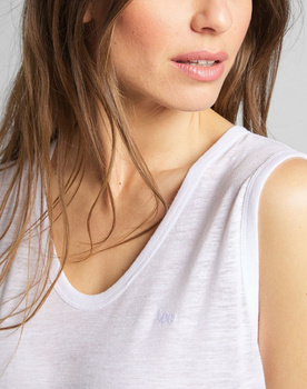 LEE SCOOP NECK TANK WHITE CANVAS L43CENRR 112109554