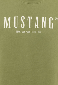 Męska bluza nierozpinana Mustang Style Clio Loden Green 1015917 6353